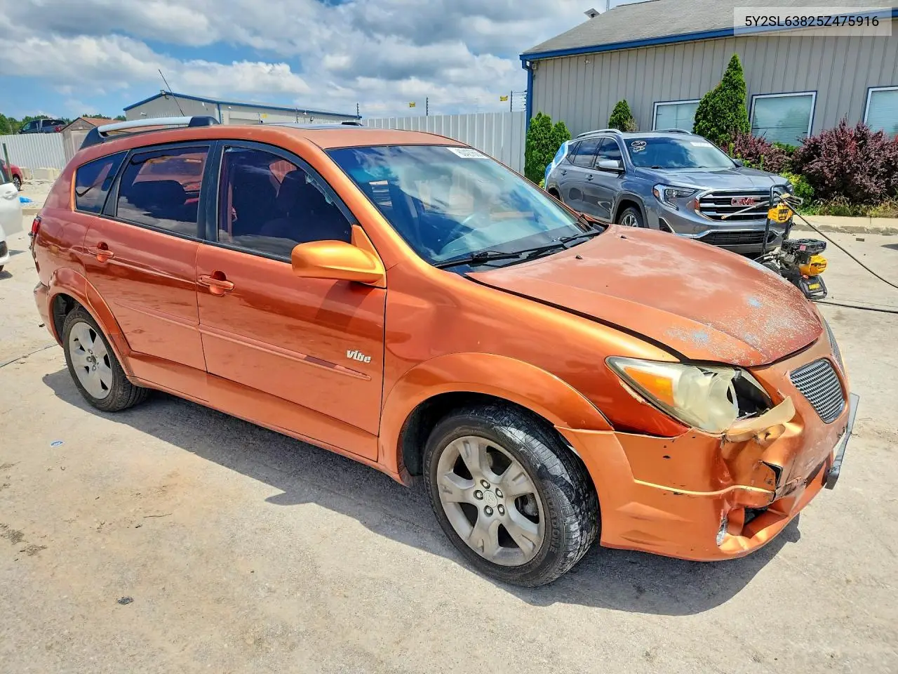 2005 Pontiac Vibe VIN: 5Y2SL63825Z475916 Lot: 60427666