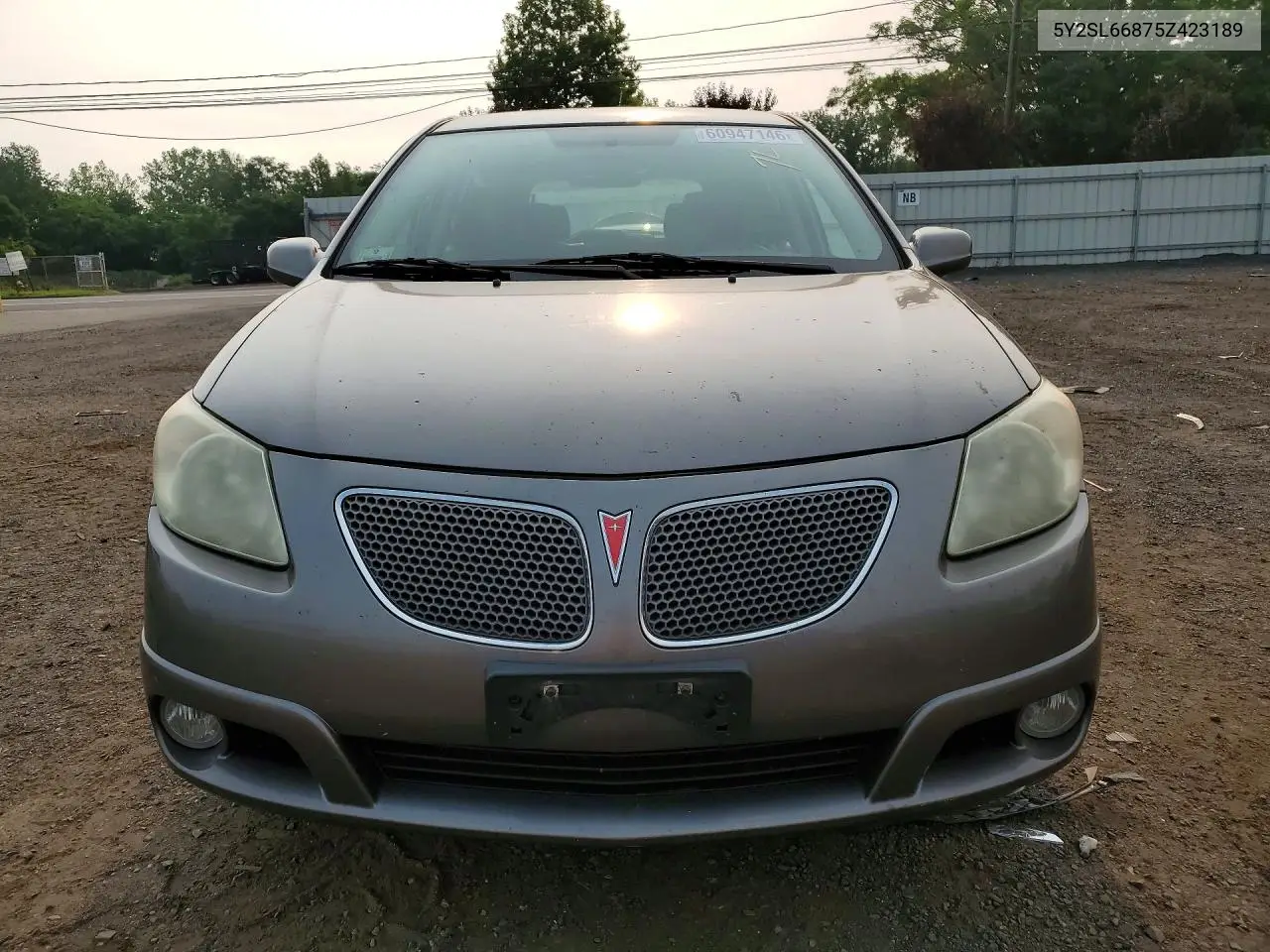 2005 Pontiac Vibe VIN: 5Y2SL66875Z423189 Lot: 60947146