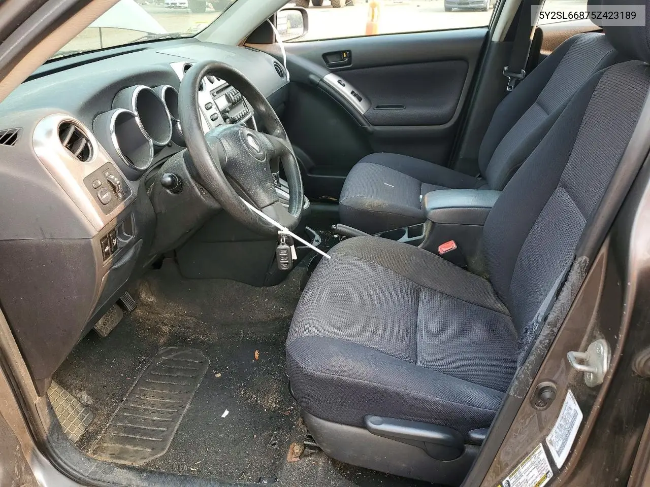 2005 Pontiac Vibe VIN: 5Y2SL66875Z423189 Lot: 60947146