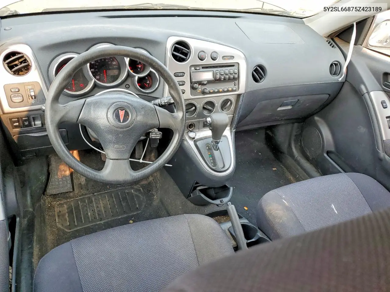 2005 Pontiac Vibe VIN: 5Y2SL66875Z423189 Lot: 60947146
