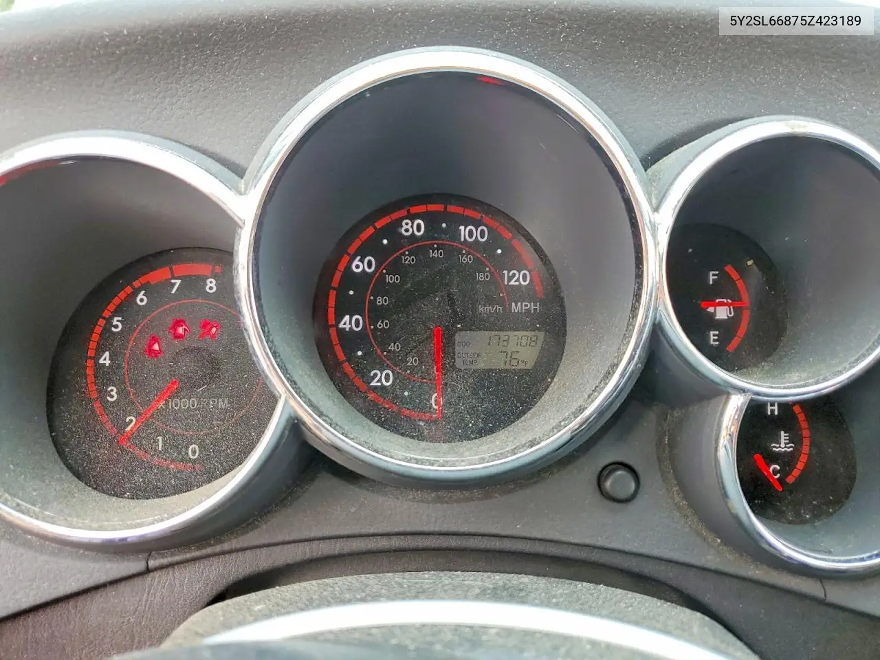 2005 Pontiac Vibe VIN: 5Y2SL66875Z423189 Lot: 60947146