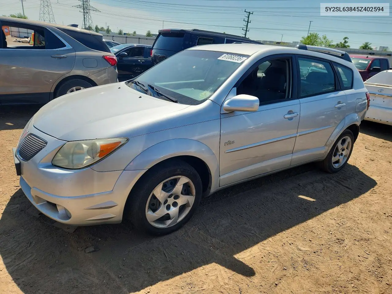 2005 Pontiac Vibe VIN: 5Y2SL63845Z402594 Lot: 61068236