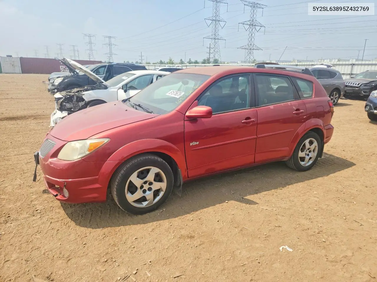 2005 Pontiac Vibe VIN: 5Y2SL63895Z432769 Lot: 61575676