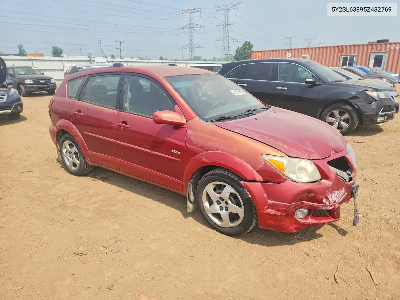 2005 Pontiac Vibe VIN: 5Y2SL63895Z432769 Lot: 61575676