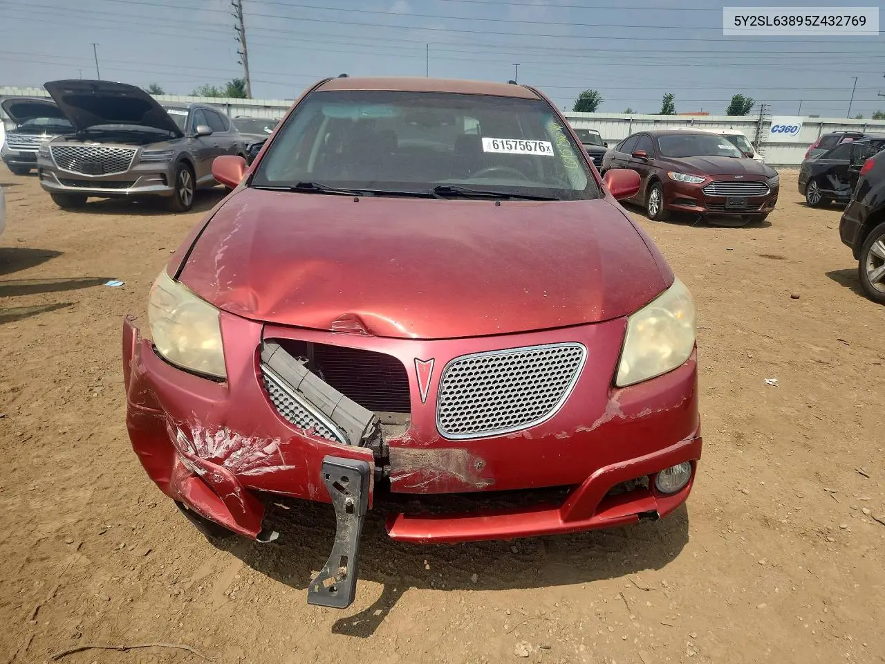 2005 Pontiac Vibe VIN: 5Y2SL63895Z432769 Lot: 61575676