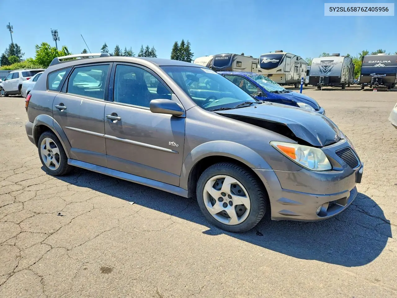 2006 Pontiac Vibe VIN: 5Y2SL65876Z405956 Lot: 53667206
