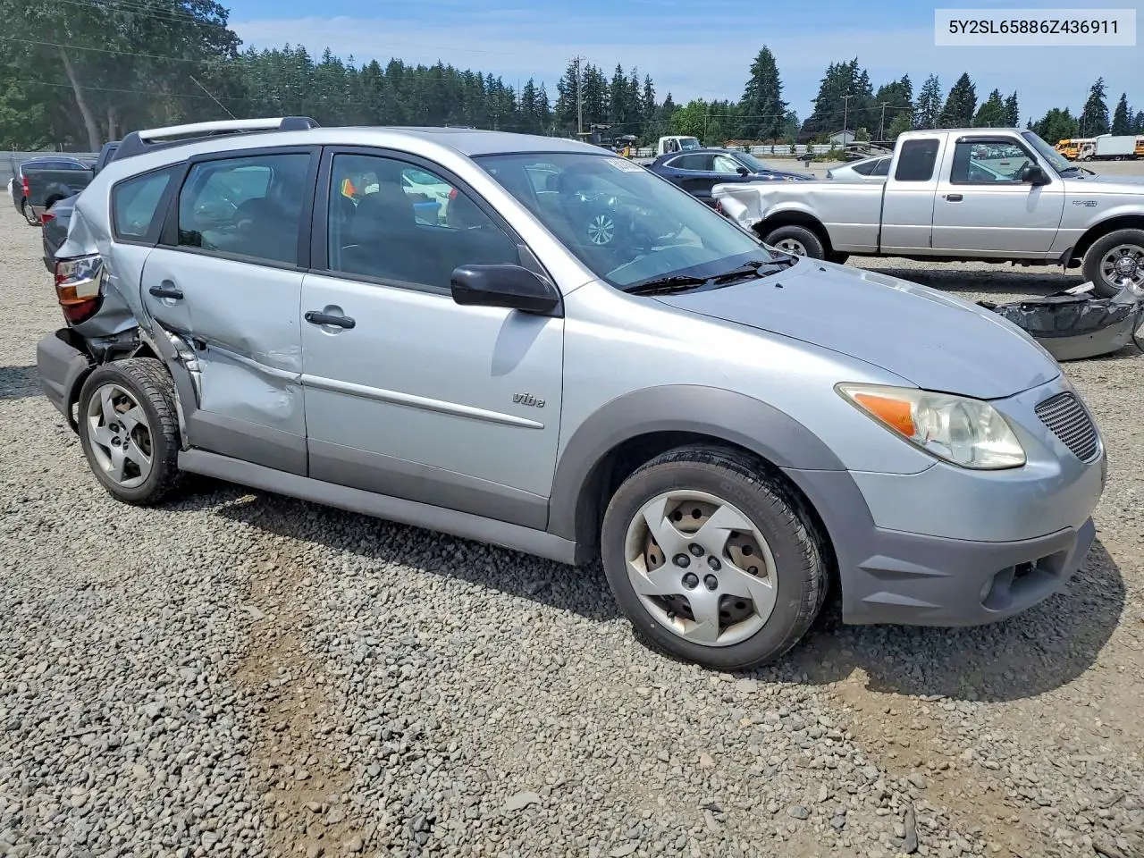 2006 Pontiac Vibe VIN: 5Y2SL65886Z436911 Lot: 58248086