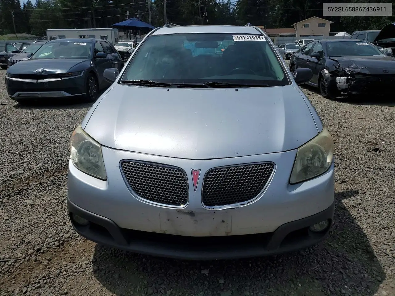 2006 Pontiac Vibe VIN: 5Y2SL65886Z436911 Lot: 58248086