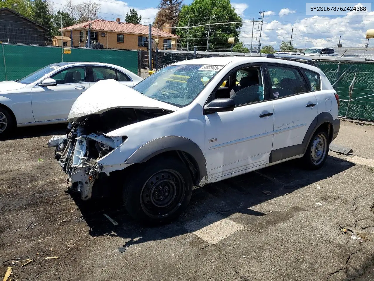2006 Pontiac Vibe VIN: 5Y2SL67876Z424388 Lot: 58835426