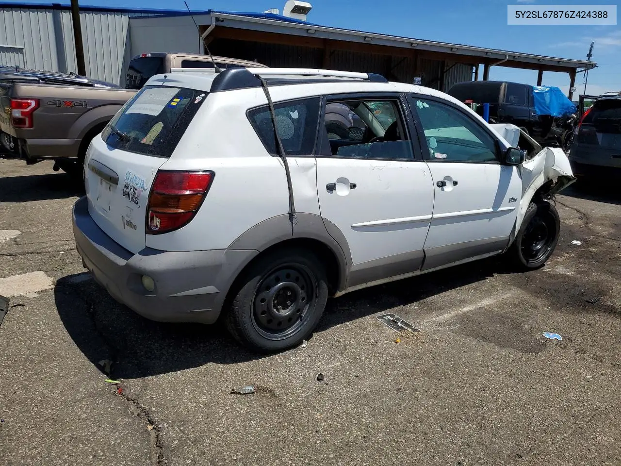 2006 Pontiac Vibe VIN: 5Y2SL67876Z424388 Lot: 58835426