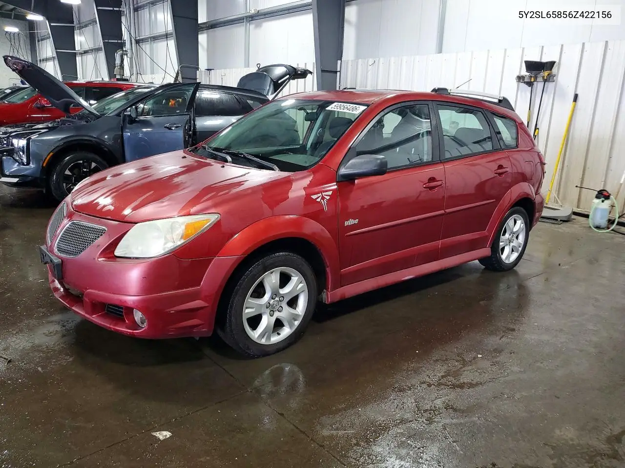 2006 Pontiac Vibe VIN: 5Y2SL65856Z422156 Lot: 59956486