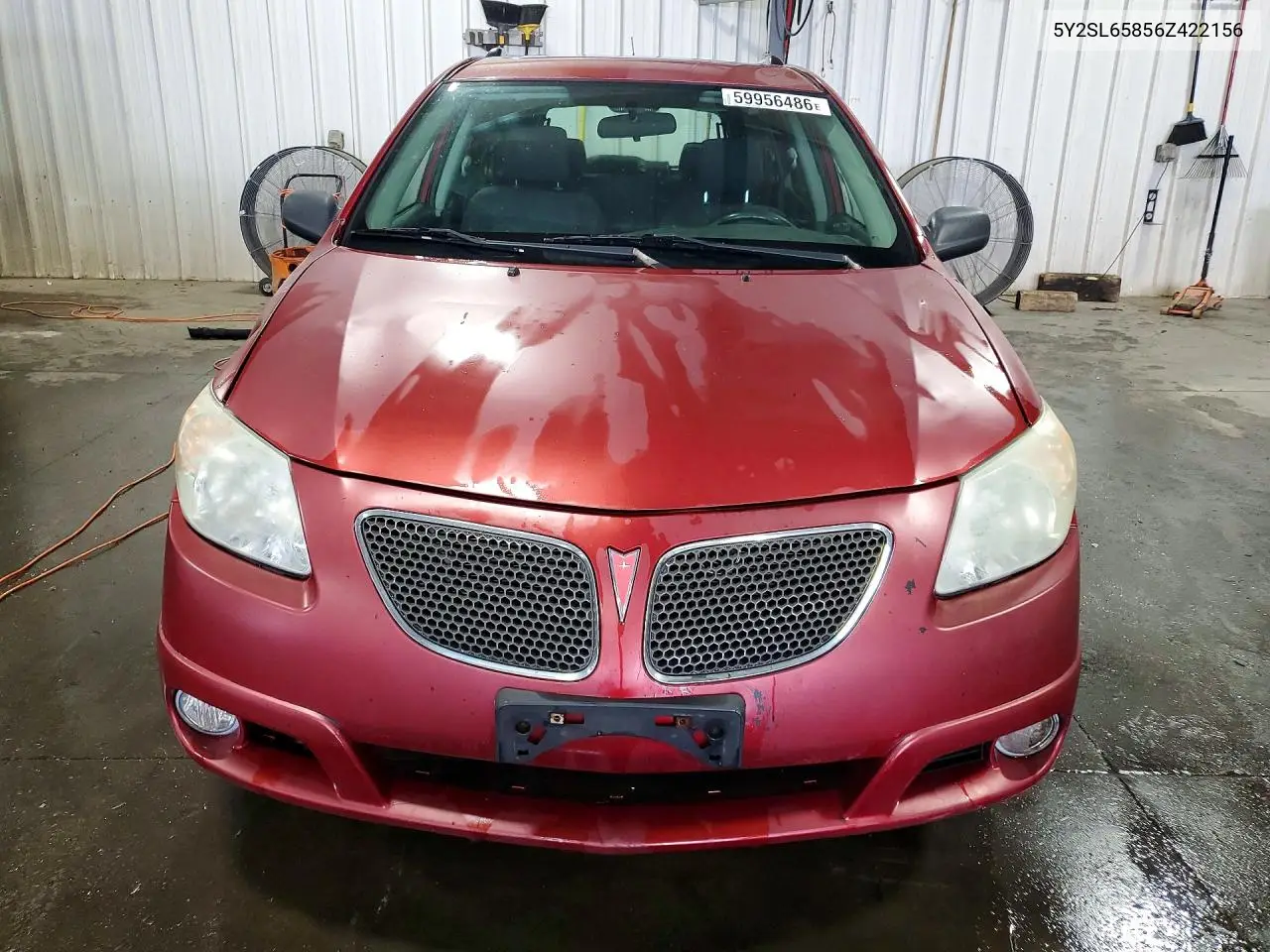 2006 Pontiac Vibe VIN: 5Y2SL65856Z422156 Lot: 59956486