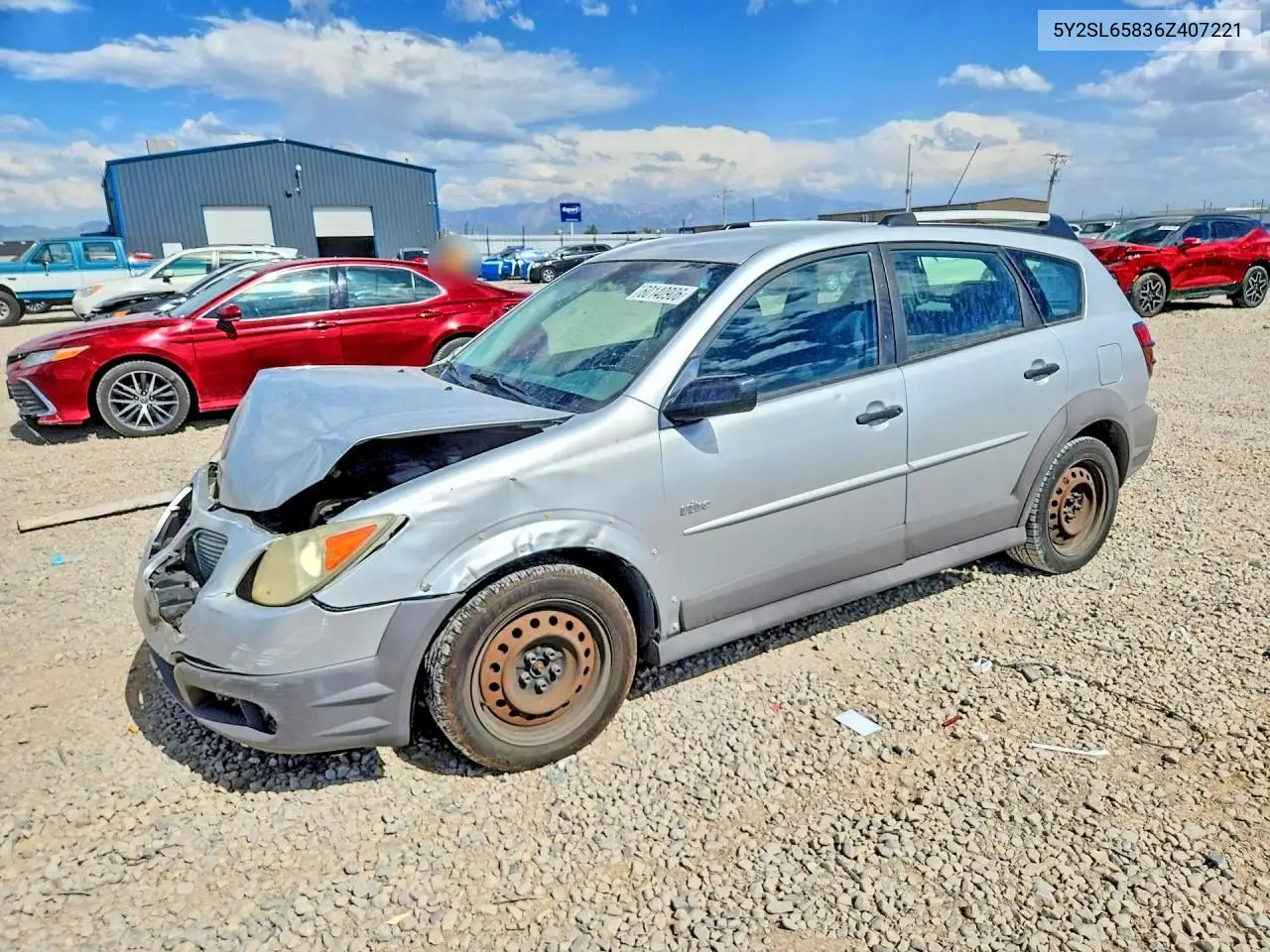 2006 Pontiac Vibe VIN: 5Y2SL65836Z407221 Lot: 60140906