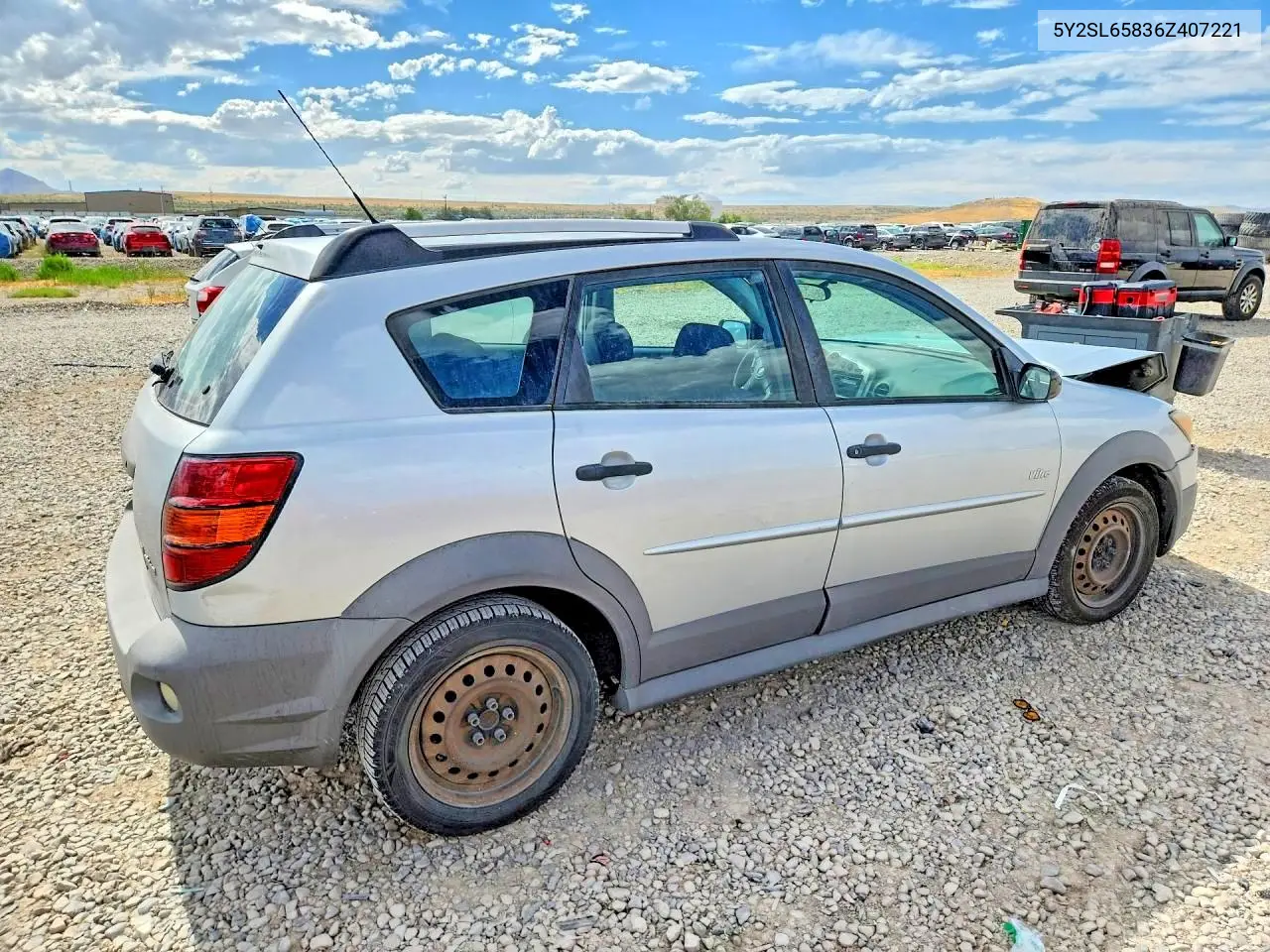 2006 Pontiac Vibe VIN: 5Y2SL65836Z407221 Lot: 60140906