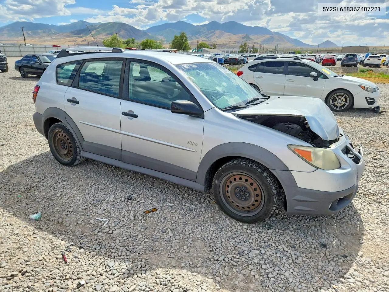 2006 Pontiac Vibe VIN: 5Y2SL65836Z407221 Lot: 60140906