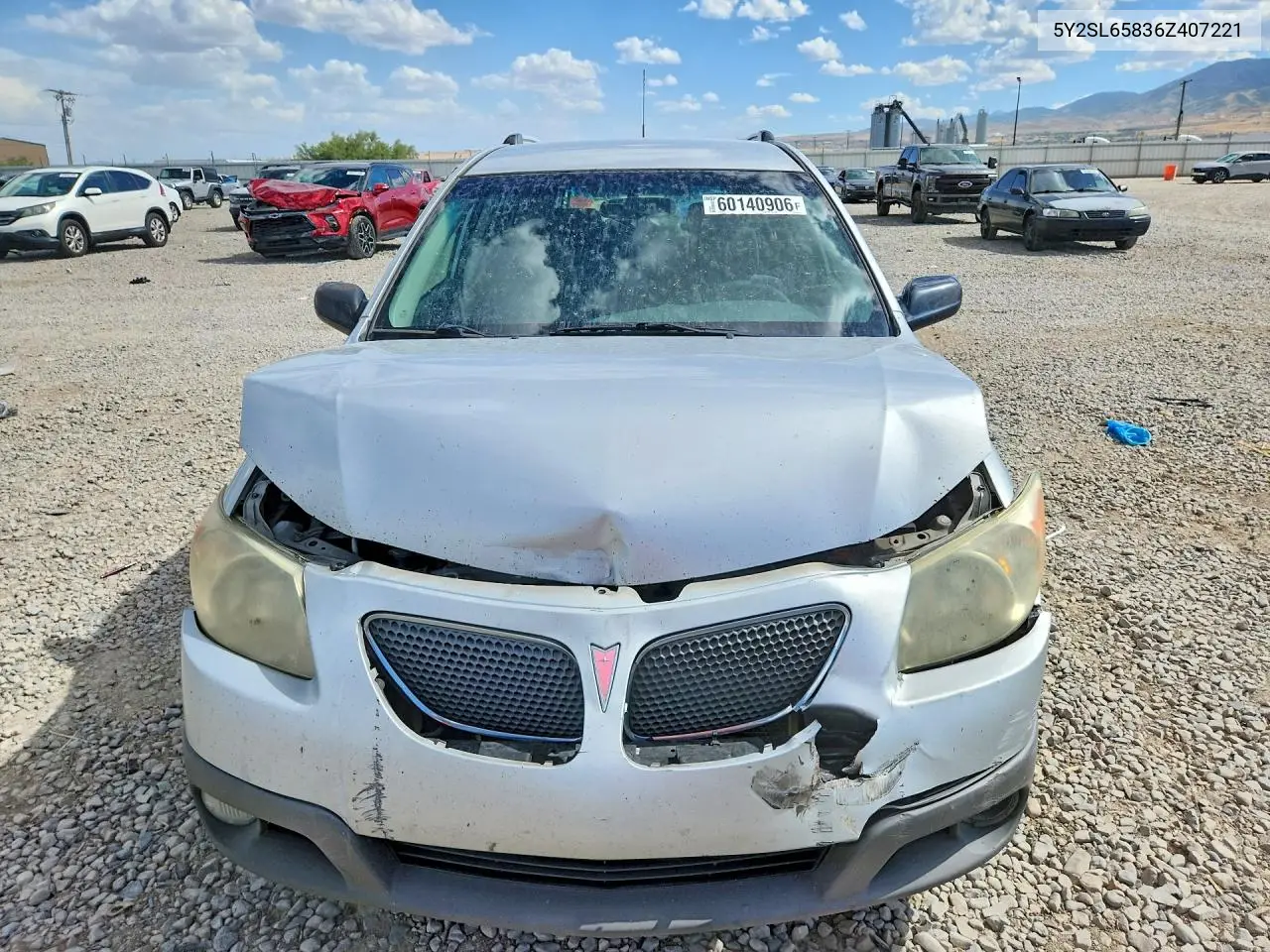 2006 Pontiac Vibe VIN: 5Y2SL65836Z407221 Lot: 60140906