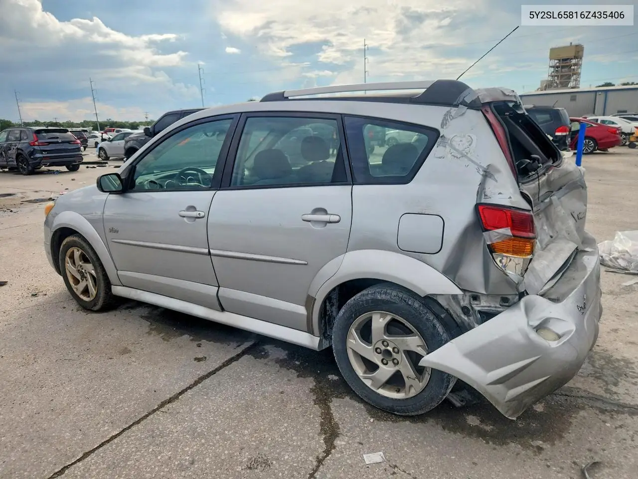2006 Pontiac Vibe VIN: 5Y2SL65816Z435406 Lot: 60630216