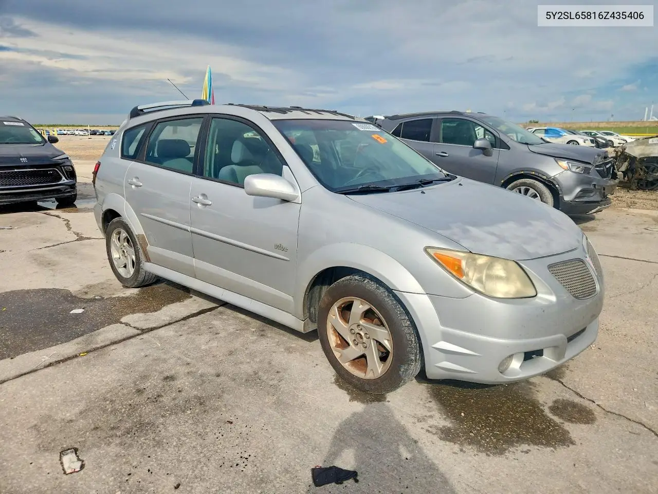 2006 Pontiac Vibe VIN: 5Y2SL65816Z435406 Lot: 60630216