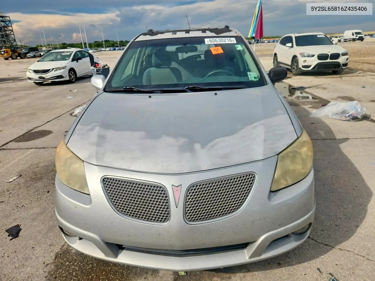 2006 Pontiac Vibe VIN: 5Y2SL65816Z435406 Lot: 60630216