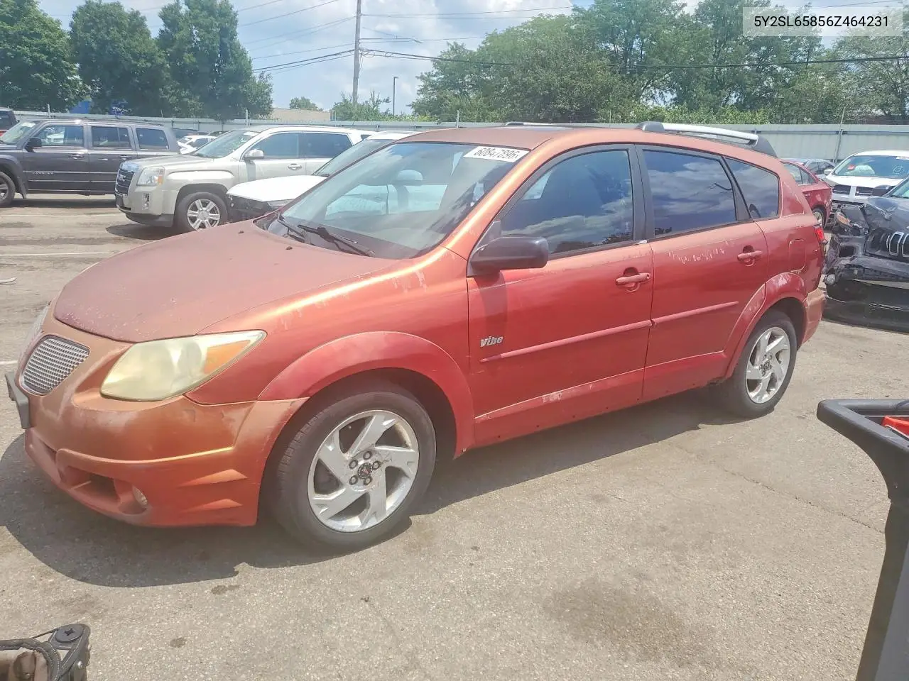 2006 Pontiac Vibe VIN: 5Y2SL65856Z464231 Lot: 60847896