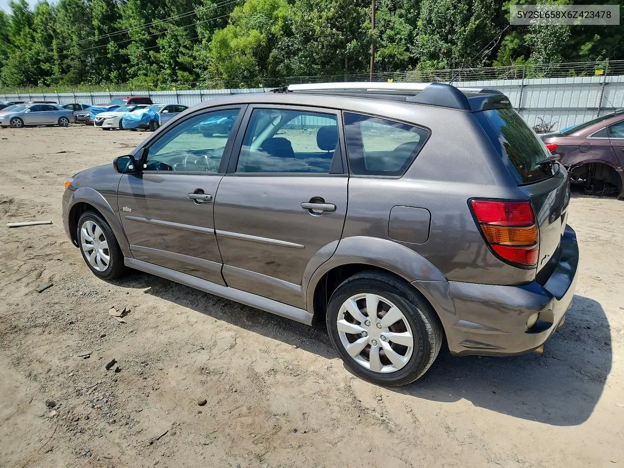 2006 Pontiac Vibe VIN: 5Y2SL658X6Z423478 Lot: 60917636