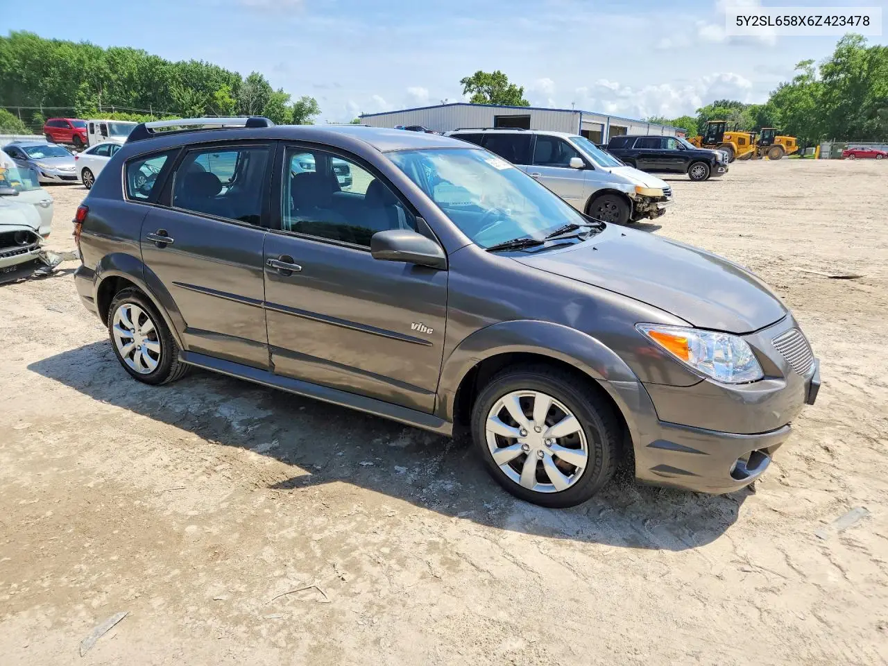 2006 Pontiac Vibe VIN: 5Y2SL658X6Z423478 Lot: 60917636