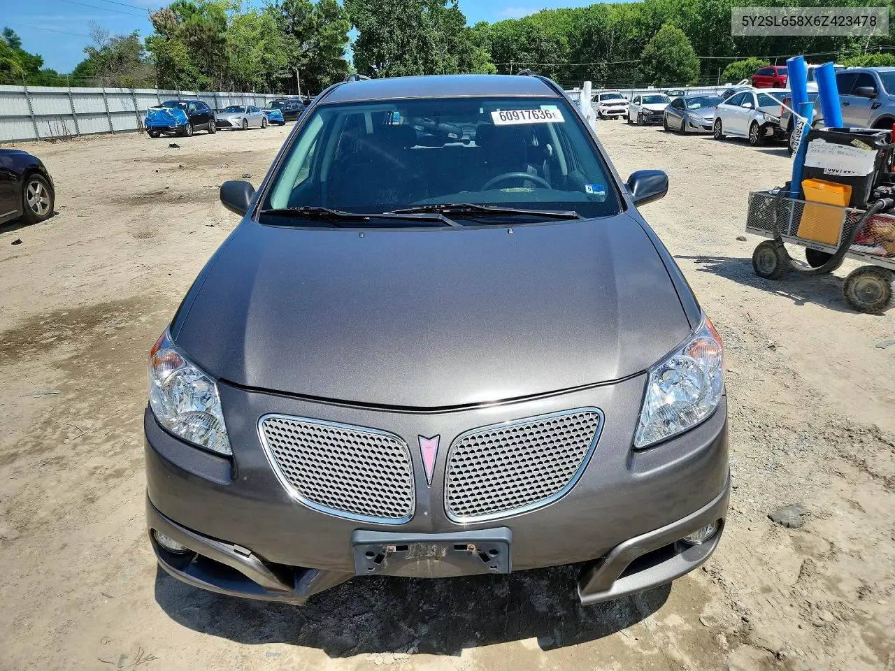 2006 Pontiac Vibe VIN: 5Y2SL658X6Z423478 Lot: 60917636