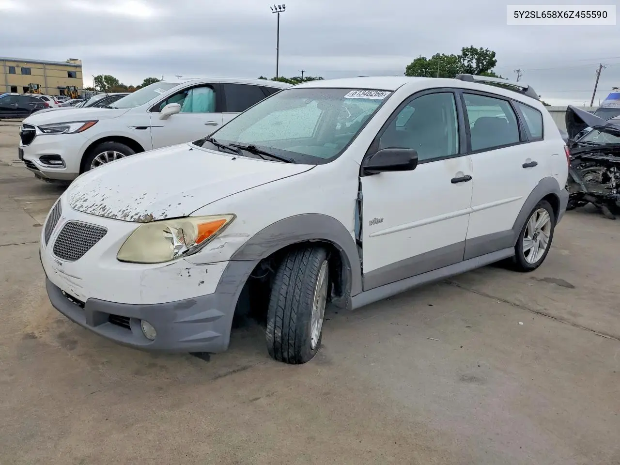 2006 Pontiac Vibe VIN: 5Y2SL658X6Z455590 Lot: 61346266
