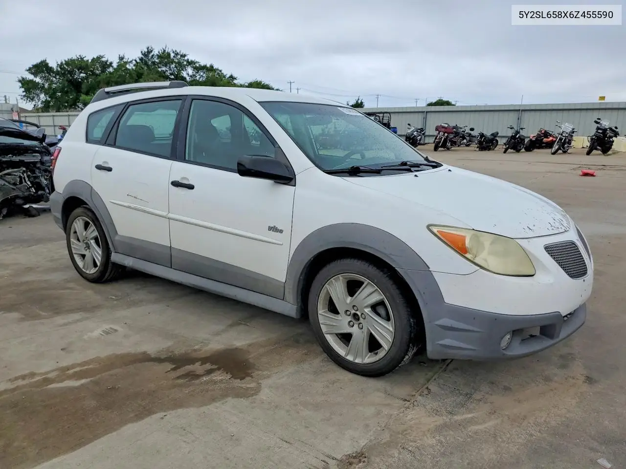 2006 Pontiac Vibe VIN: 5Y2SL658X6Z455590 Lot: 61346266