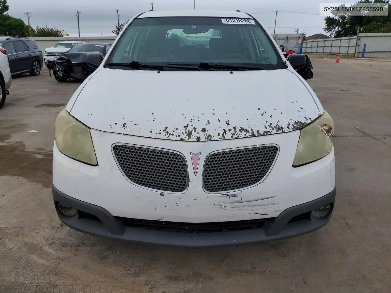 2006 Pontiac Vibe VIN: 5Y2SL658X6Z455590 Lot: 61346266