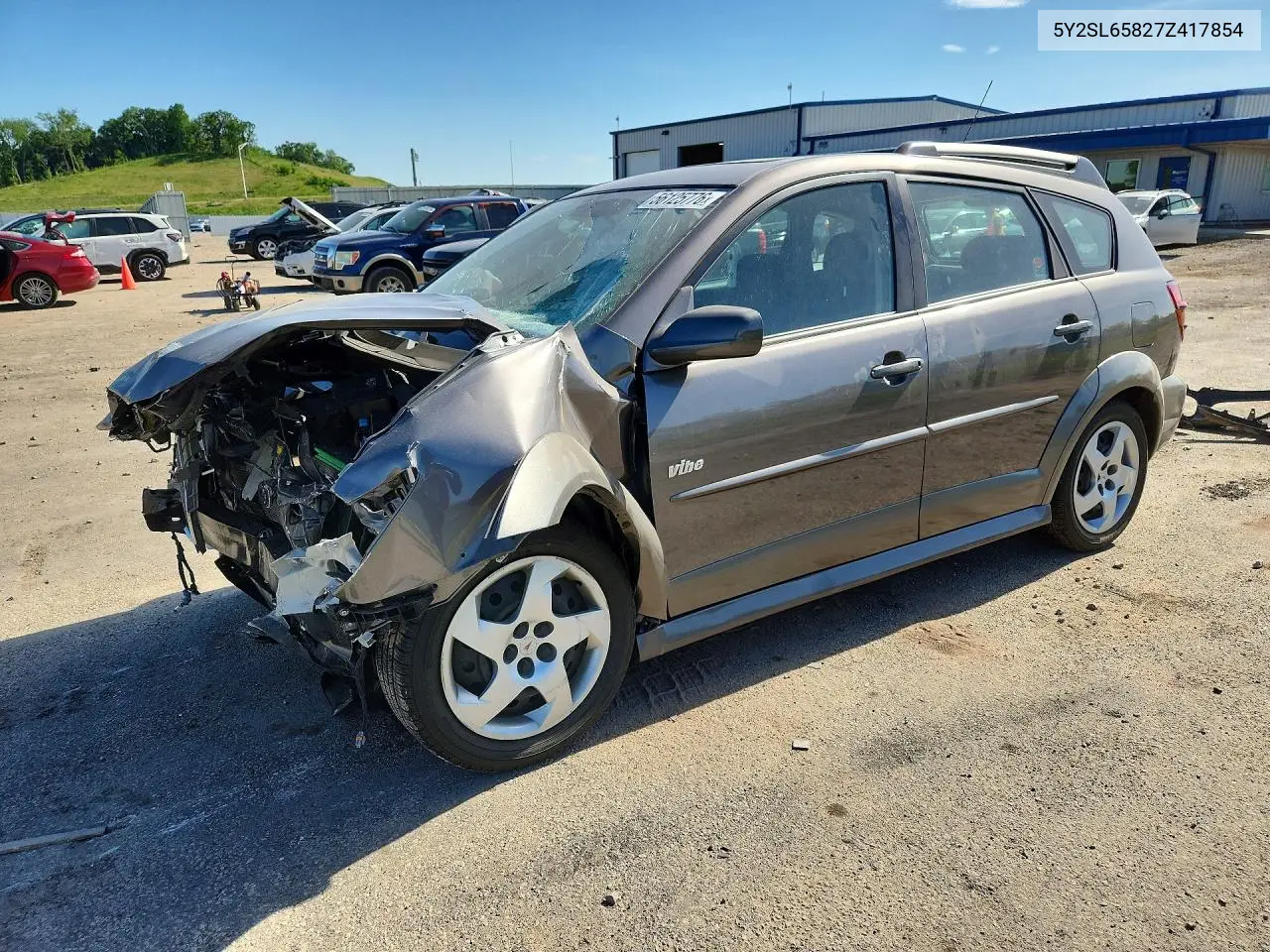 2007 Pontiac Vibe VIN: 5Y2SL65827Z417854 Lot: 56125776