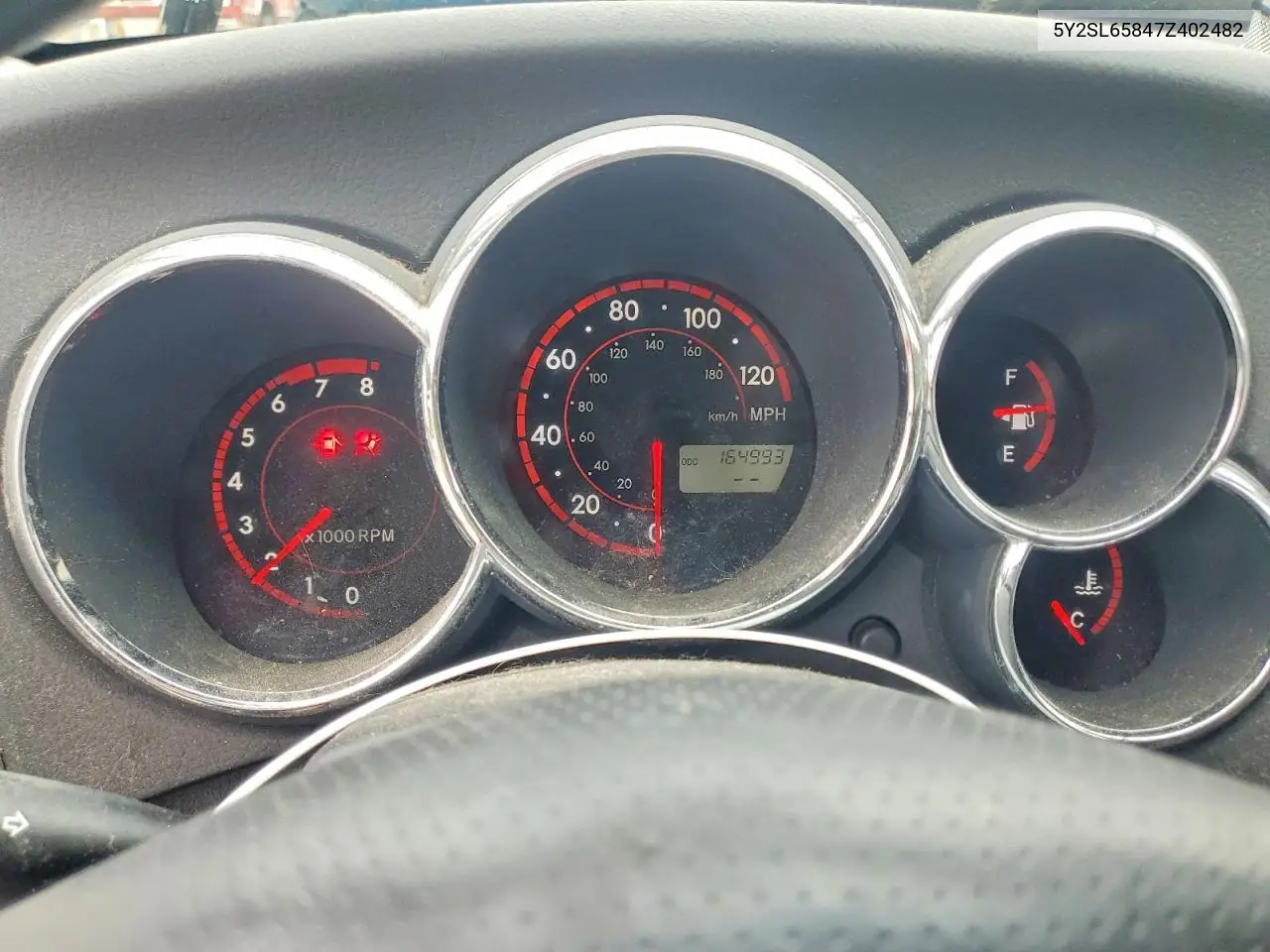 2007 Pontiac Vibe VIN: 5Y2SL65847Z402482 Lot: 56487156