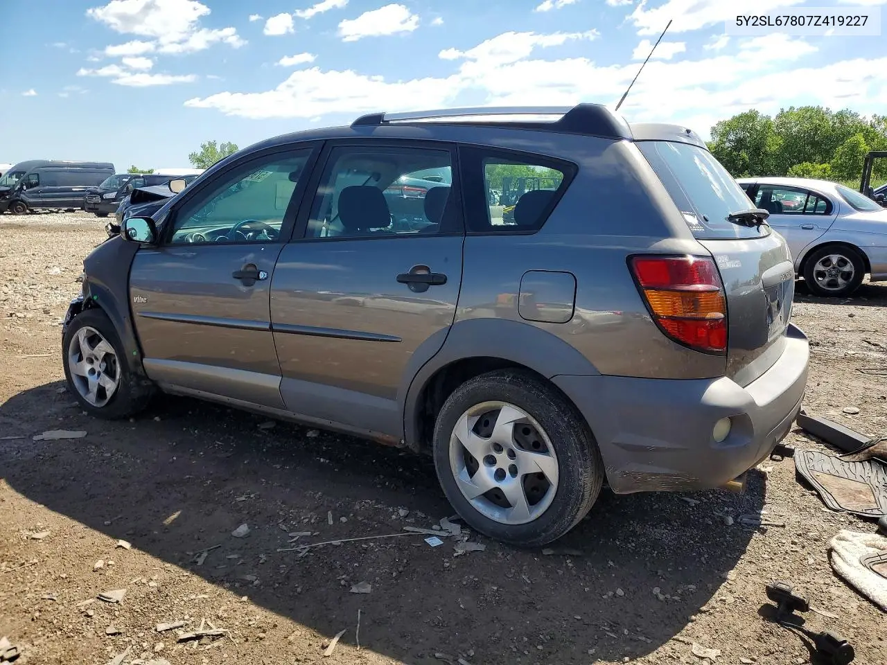 2007 Pontiac Vibe VIN: 5Y2SL67807Z419227 Lot: 57909546