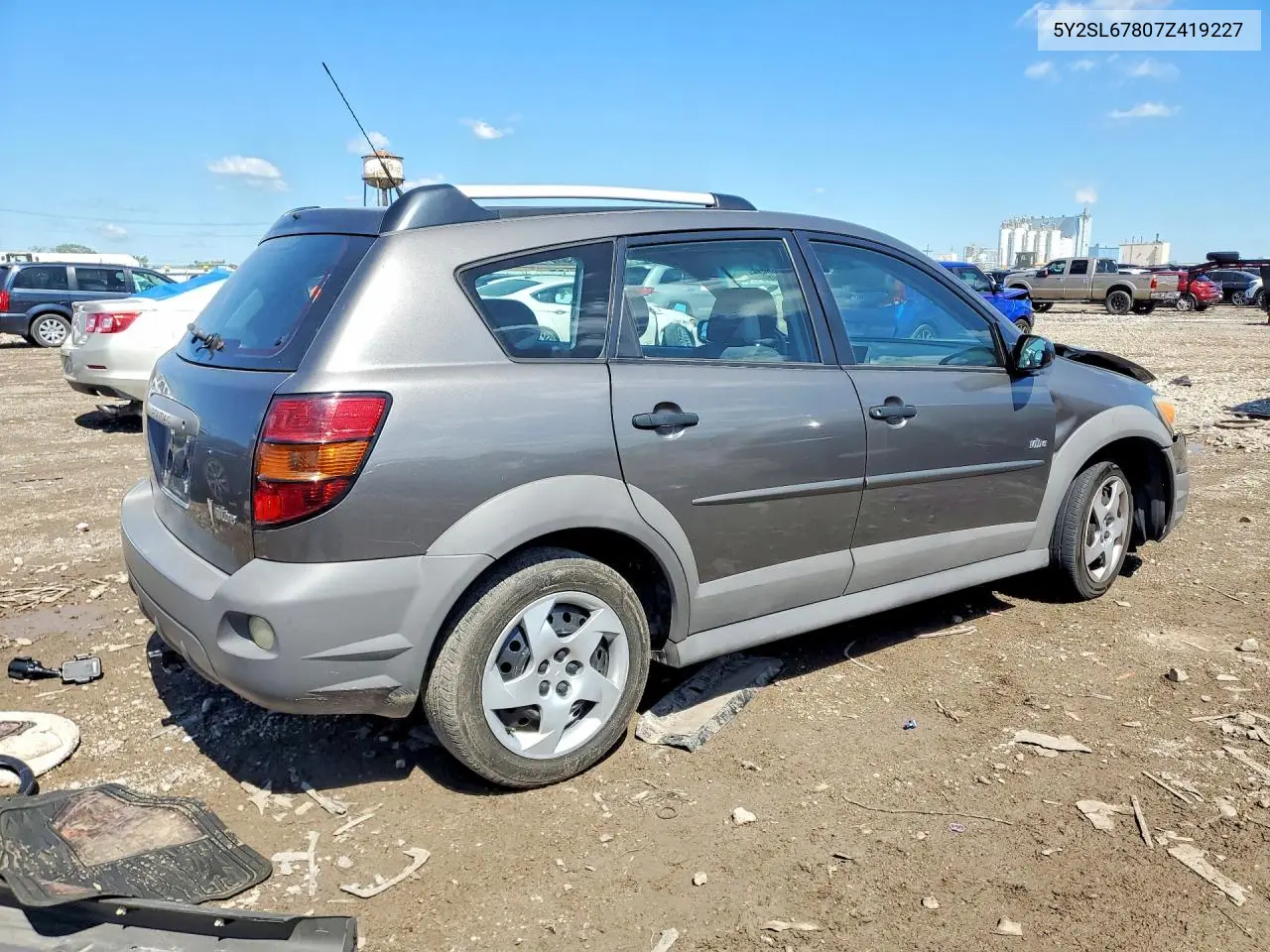 2007 Pontiac Vibe VIN: 5Y2SL67807Z419227 Lot: 57909546