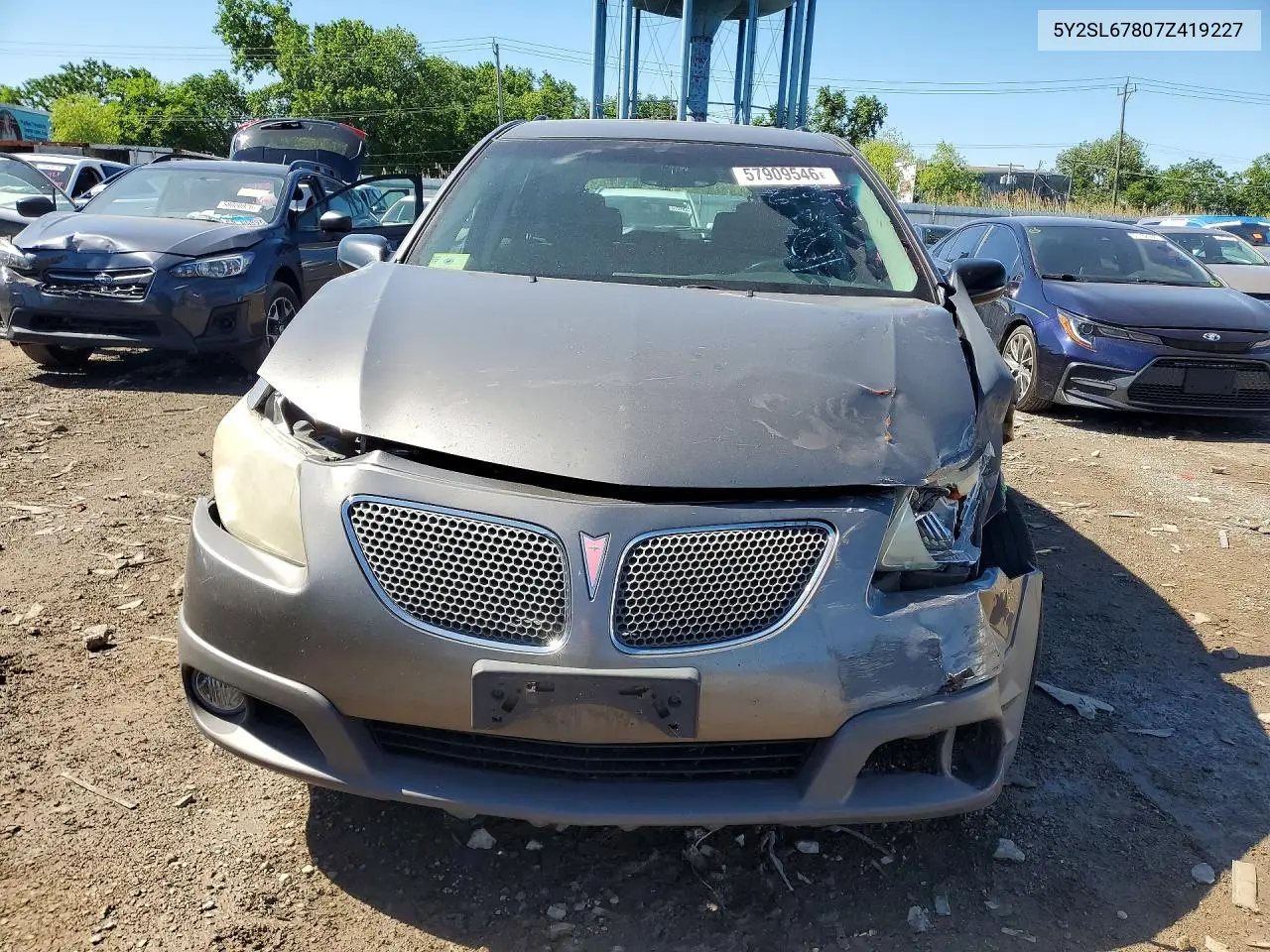 2007 Pontiac Vibe VIN: 5Y2SL67807Z419227 Lot: 57909546