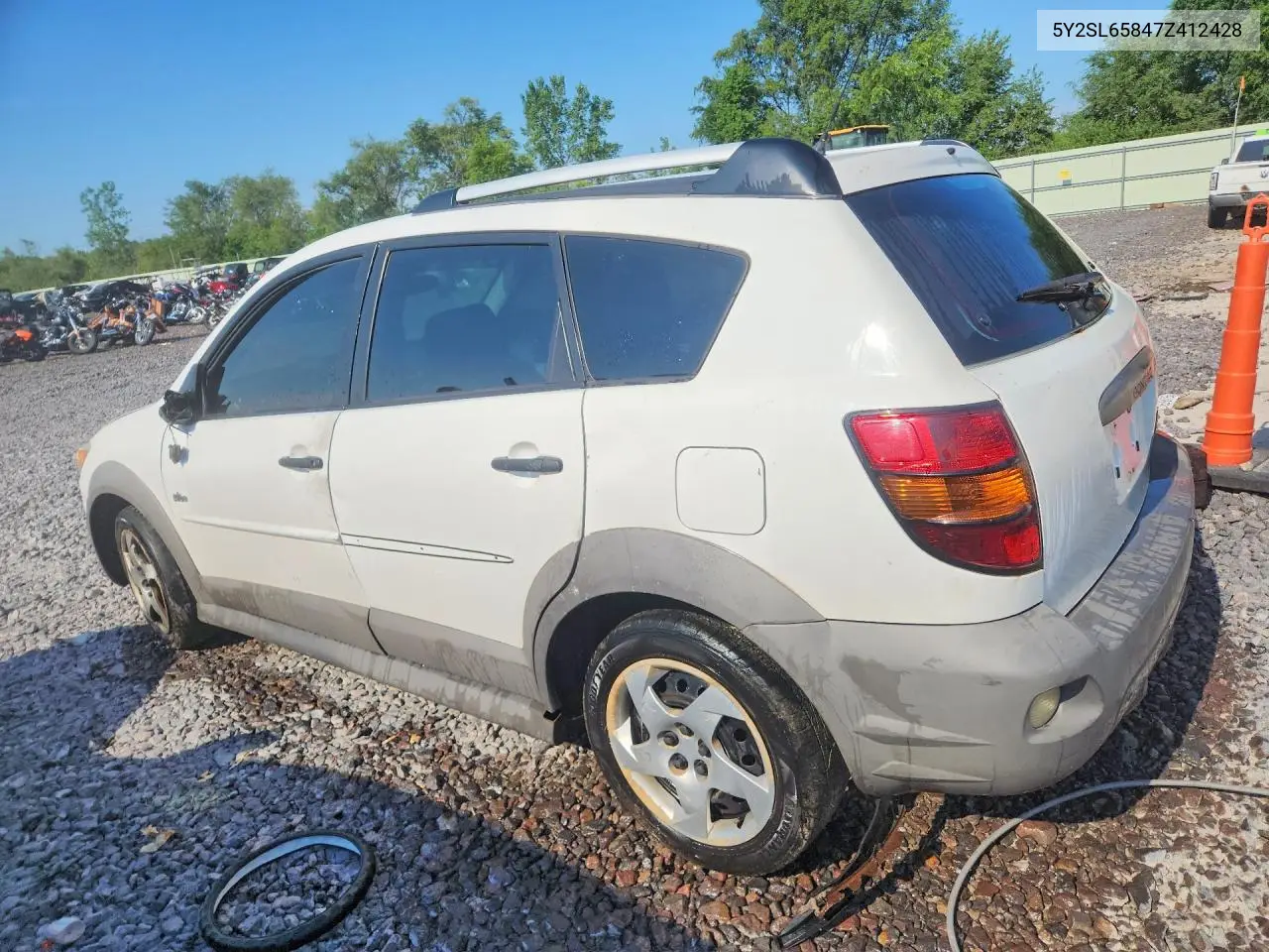 2007 Pontiac Vibe VIN: 5Y2SL65847Z412428 Lot: 58194296
