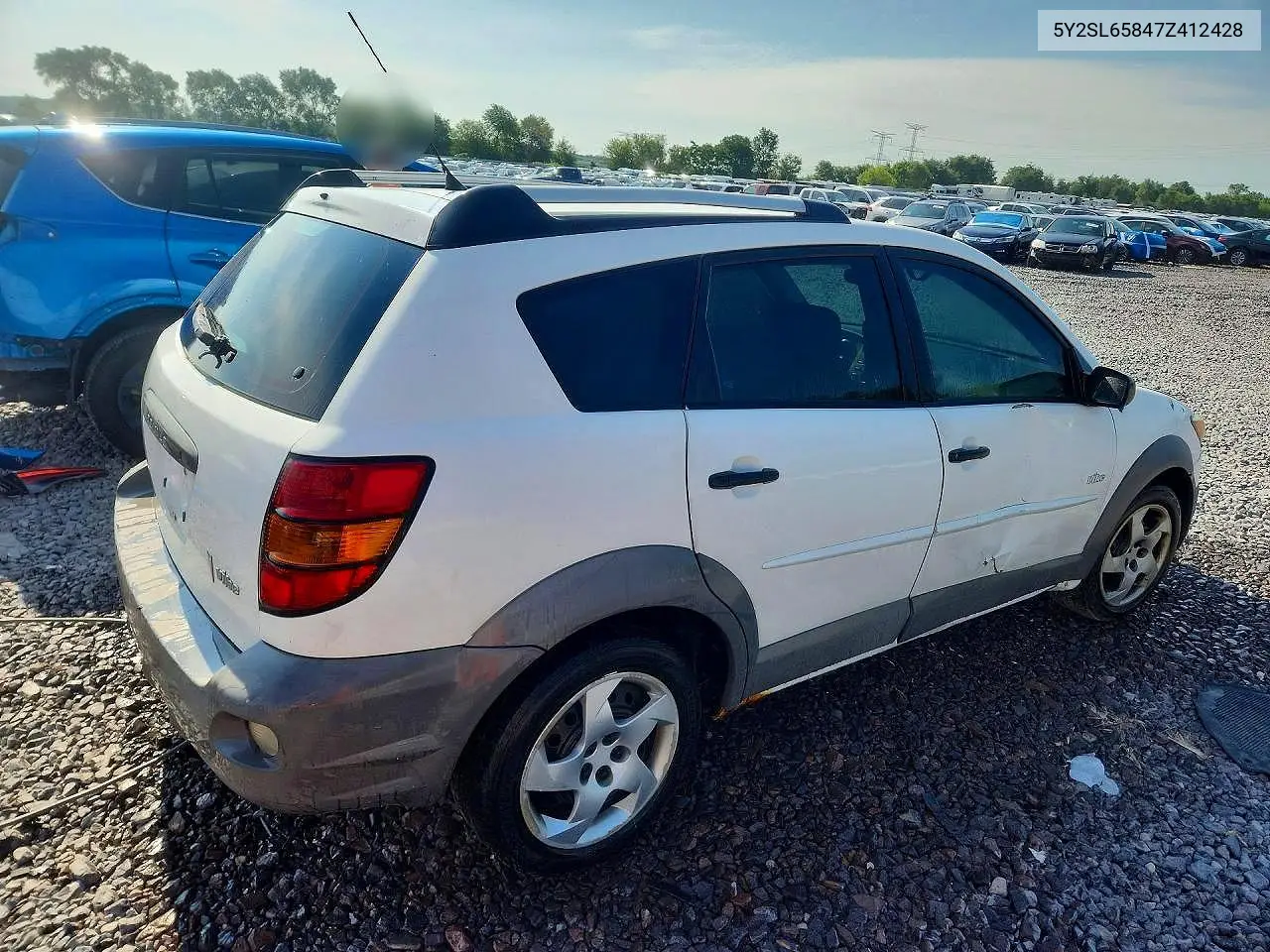 2007 Pontiac Vibe VIN: 5Y2SL65847Z412428 Lot: 58194296