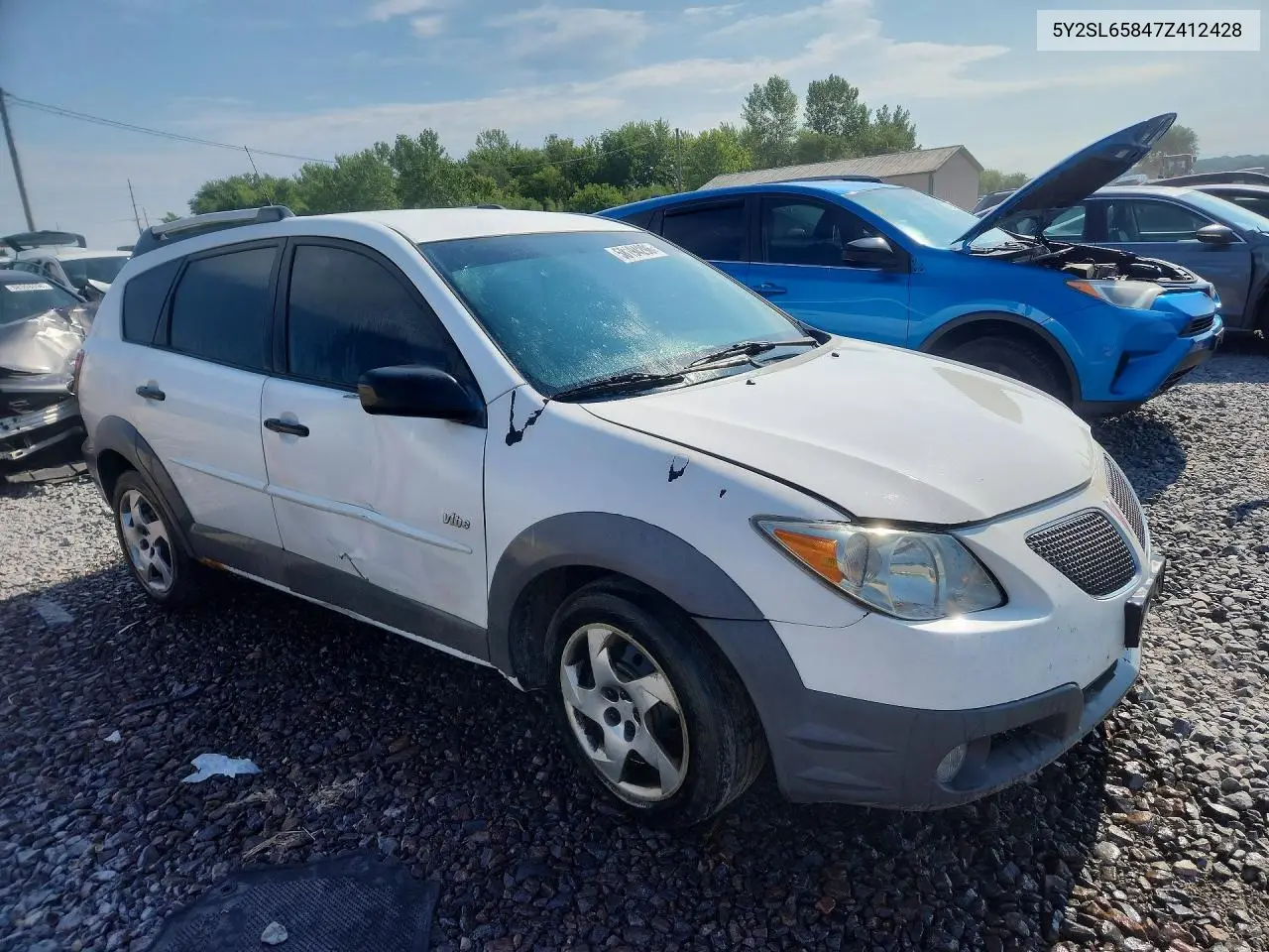 2007 Pontiac Vibe VIN: 5Y2SL65847Z412428 Lot: 58194296