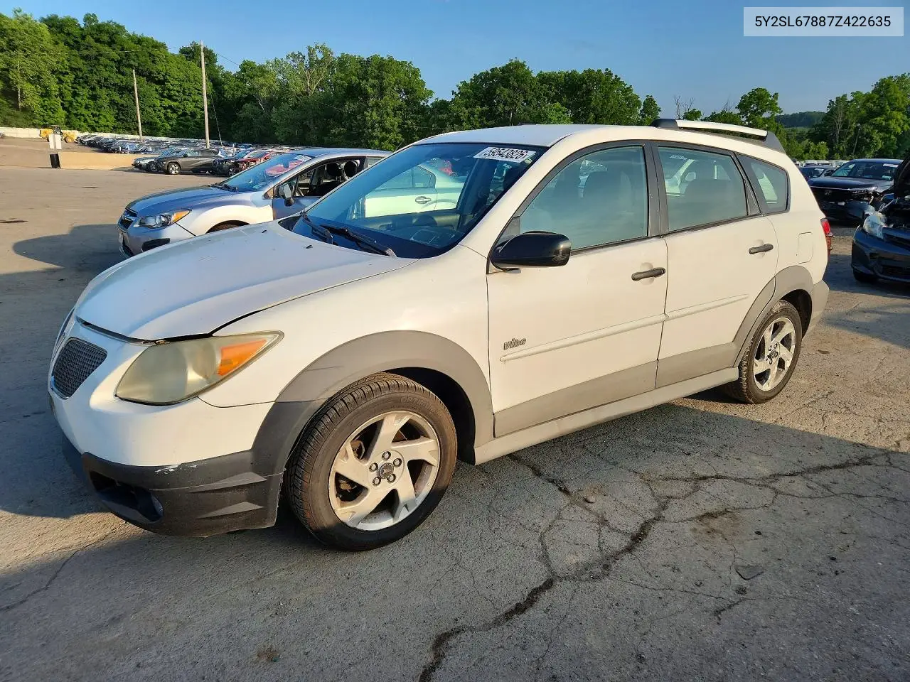 2007 Pontiac Vibe VIN: 5Y2SL67887Z422635 Lot: 59543826