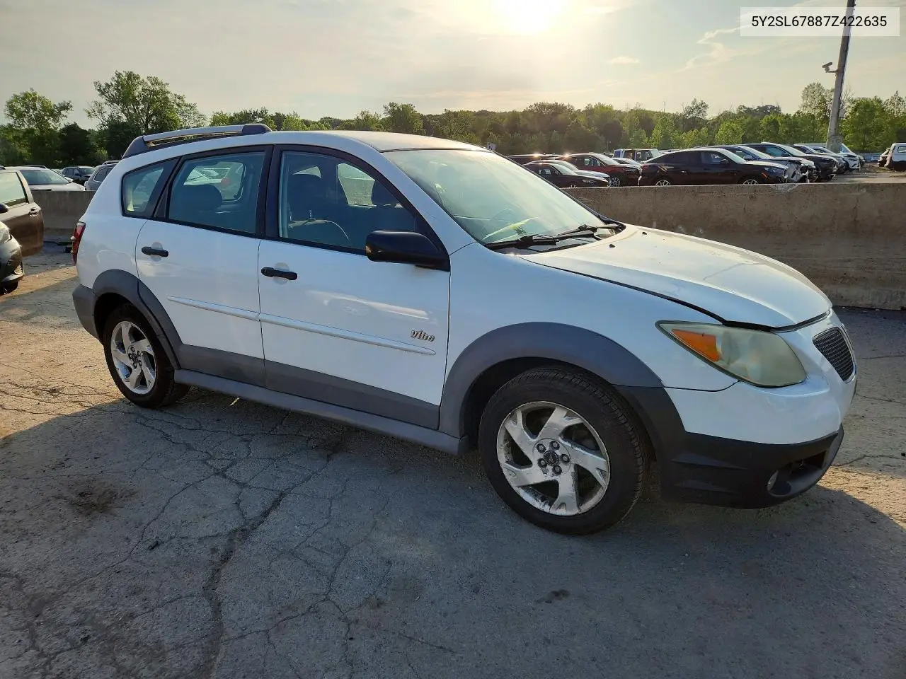 2007 Pontiac Vibe VIN: 5Y2SL67887Z422635 Lot: 59543826