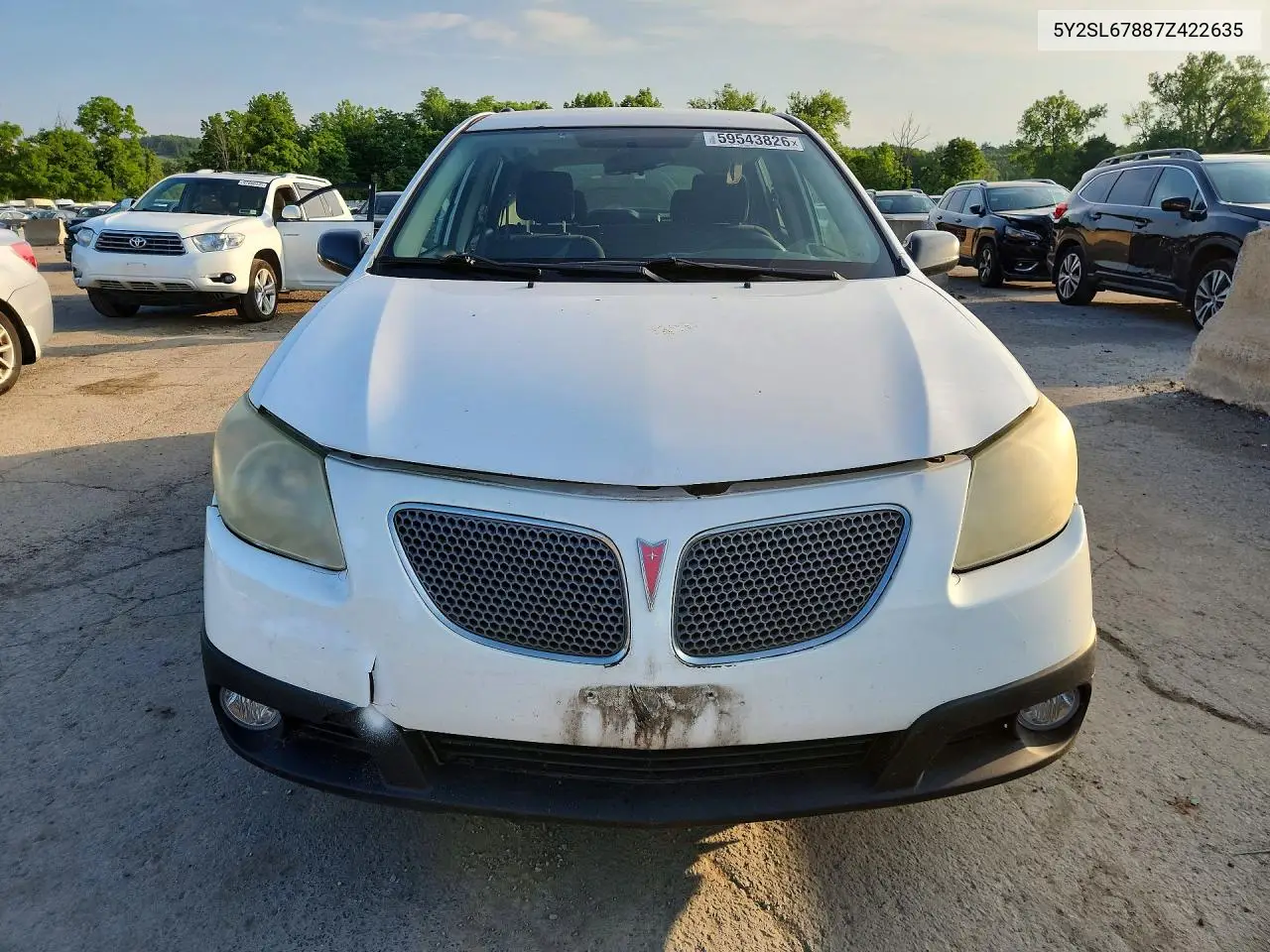 2007 Pontiac Vibe VIN: 5Y2SL67887Z422635 Lot: 59543826