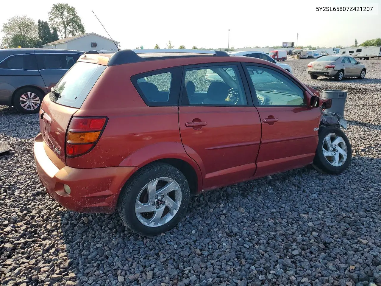 2007 Pontiac Vibe VIN: 5Y2SL65807Z421207 Lot: 61141586