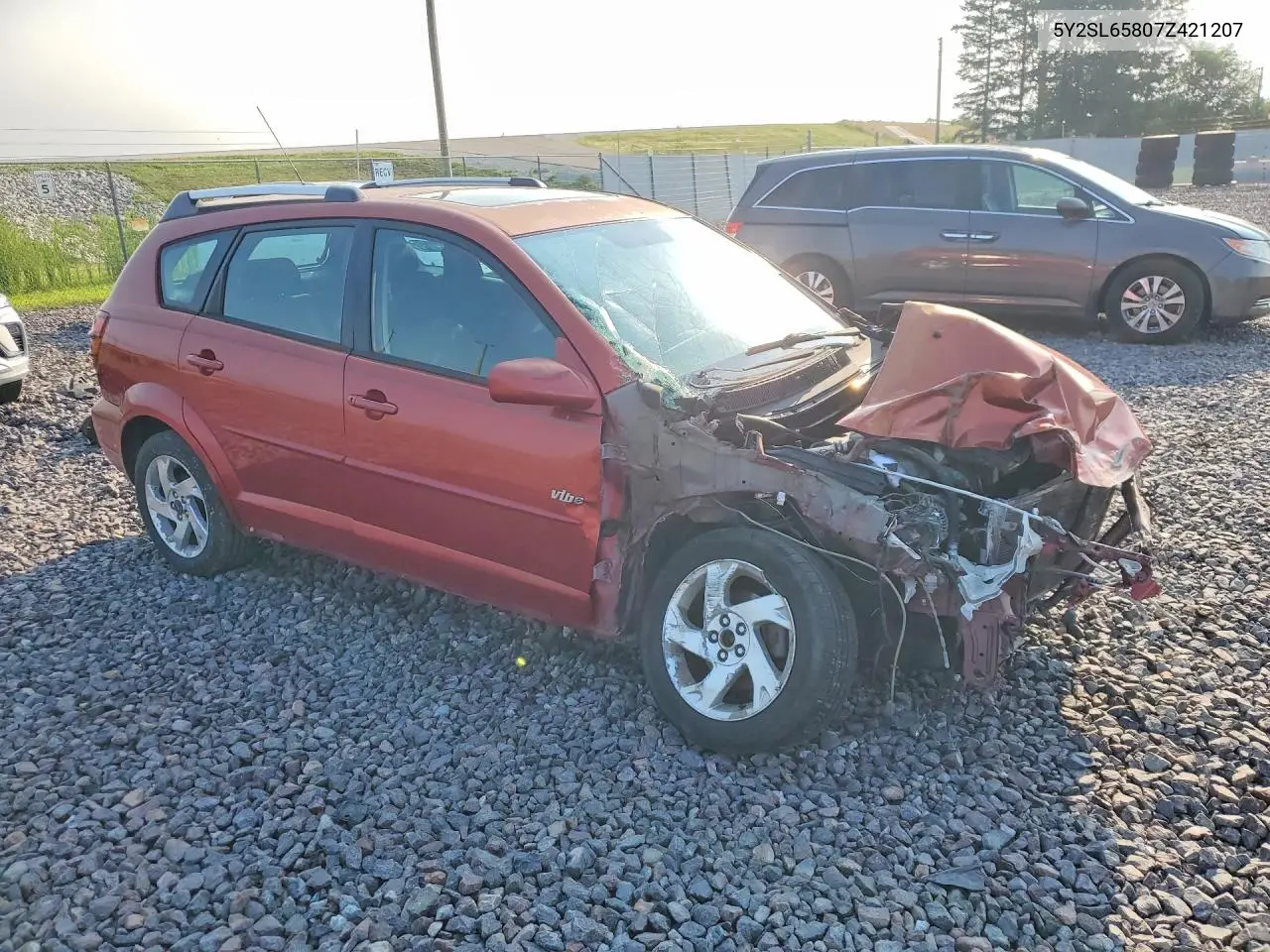 2007 Pontiac Vibe VIN: 5Y2SL65807Z421207 Lot: 61141586