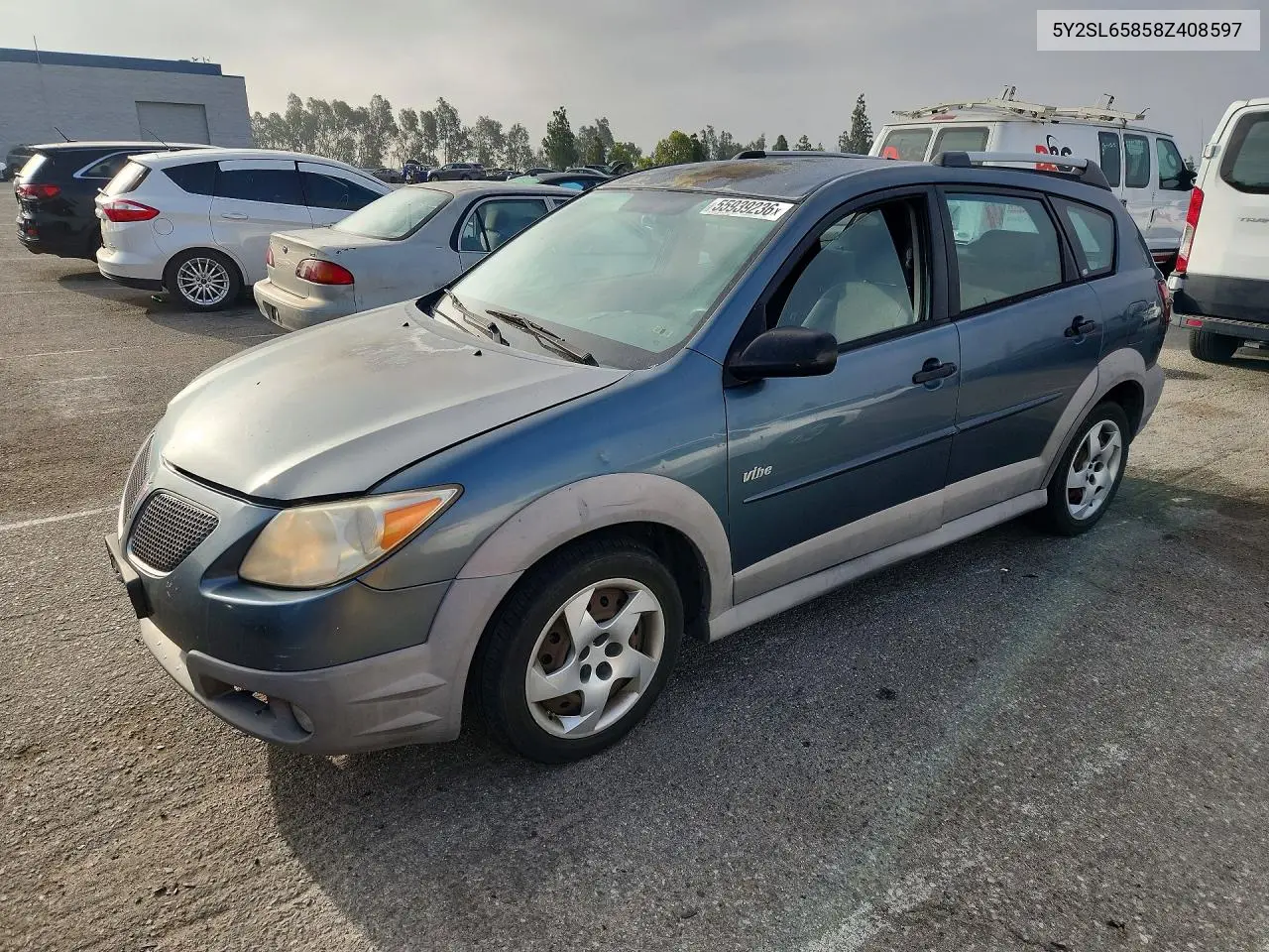 2008 Pontiac Vibe VIN: 5Y2SL65858Z408597 Lot: 55939236