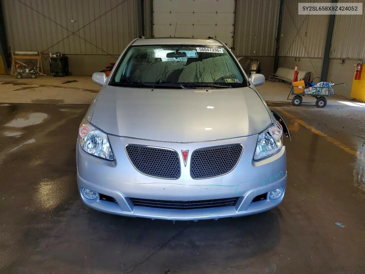 2008 Pontiac Vibe VIN: 5Y2SL658X8Z424052 Lot: 56047336
