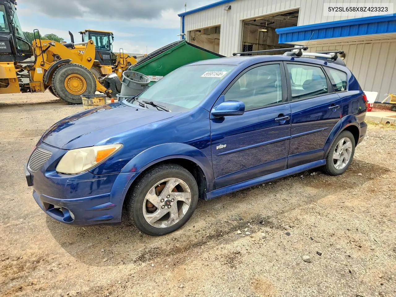 2008 Pontiac Vibe VIN: 5Y2SL658X8Z423323 Lot: 56981546