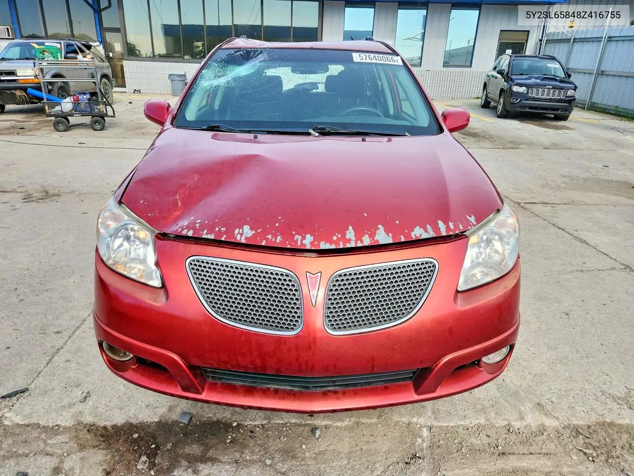 2008 Pontiac Vibe VIN: 5Y2SL65848Z416755 Lot: 57640066