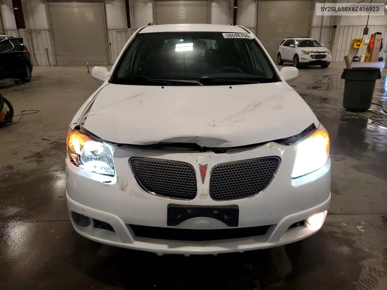 2008 Pontiac Vibe VIN: 5Y2SL658X8Z416923 Lot: 58698766