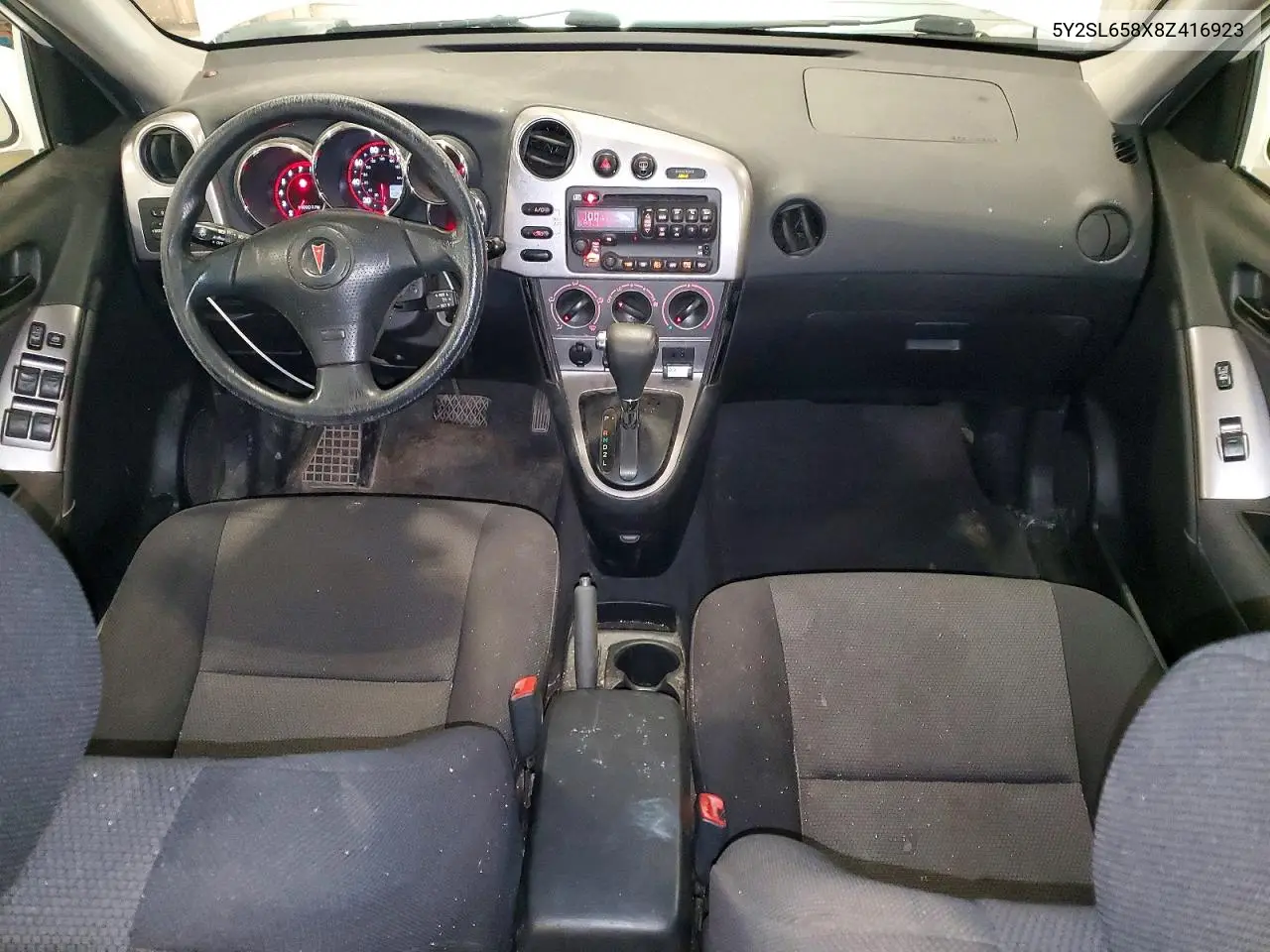 2008 Pontiac Vibe VIN: 5Y2SL658X8Z416923 Lot: 58698766