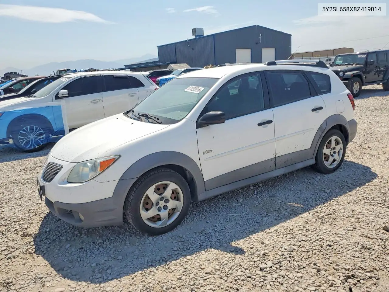 2008 Pontiac Vibe VIN: 5Y2SL658X8Z419014 Lot: 61092956